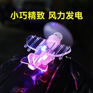 Luminous Small Airplane Wind Power Generator Small Windmill Ornaments Wind Energy Generator Small Ai