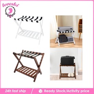 [Lovoski] Folding Luggage Rack Suitcase Stand Sturdy 68x45x55cm Versatile Portable