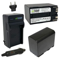 Wasabi Power Battery (2-Pack) Charger for Canon BP-970G, BP-975 & Canon EOS C100 Mark II, EOS C300 P