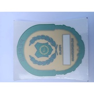 Oval country mirror sticker