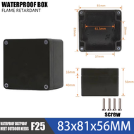 ABS Plastic Project Instrument Case Waterproof Enclosure Electrical Project Box Junction Box Black O