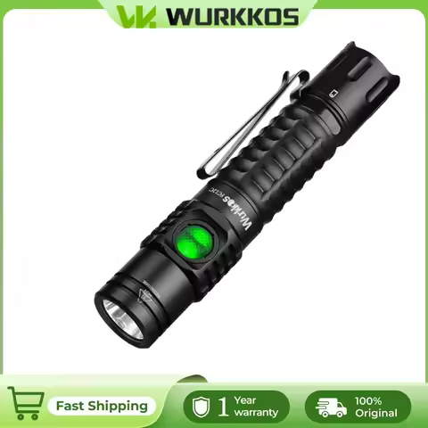 Wurkkos FC12C Rechargeable Torches USB-C Tactical Flashlights SFT40 1600 High Lumens IP68 Waterproof
