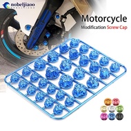 NOBELJIAOO 30Pcs 1.4/1.2/1/0.8CM Motorcycle Modification Screw Cap Decoration for Motor Scooters Ele