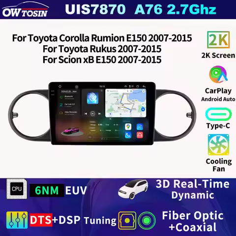 FYT7870 Android Car Radio Multimedia Video Player For Toyota Corolla Rumion Rukus Scion xB E150 GPS 