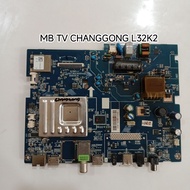 MESIN MB TV CHANGHONG L32K2 MAINBOARD MOTHERBOARD CHANGHONG L32K2 TV MACHINE
