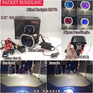 Package Bundling Biled Projector Ibright ZE 70 Blue Lens 2.5inc Shroud Relay Set