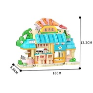 WEKKI educational children's toys brick weekki block chibi maruko chan sakura house brick SUSHI STOR