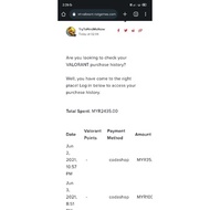 Selling Valorant Account for RM2400