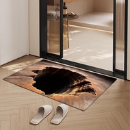 3D Illusion Floor Mat Non Slip Waterproof Doormat for Entrance Hallway Kitchen Bathroom Indoor Outdo