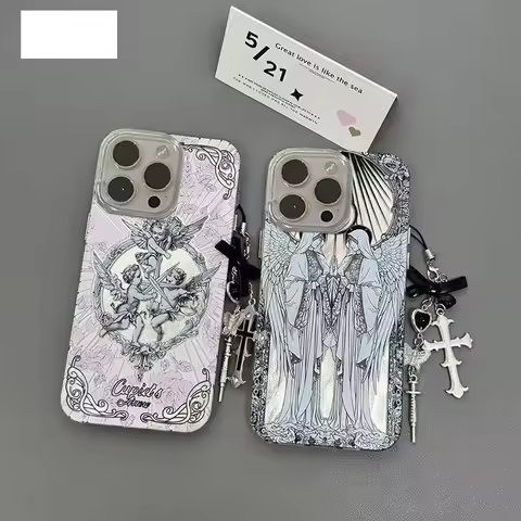 Goddess Angel Feather Texture Phone Case for Huawei Honor 400 200 X6a X8b X7a X9a X7b X8a X9 X8 X7 X