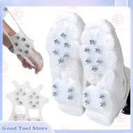 10 Teeth Anti-Skid Ice Gripper Spike Ice Traction Cleats  Outdoor Anti-Skid Shoe Covers Walking Fish