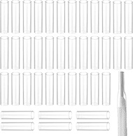 Aglets for Shoelaces, Clear Plastic Shoe Lace Shortening Repair Compatible with Most Sneaker Shoes, 