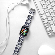 Apple Watch Series 1 , Series 2, Series 3 - Apple Watch 真皮手錶帶，適用於Apple Watch 及 Apple Watch Sport - Freshion 香港原創設計師品牌 - 馬賽克碎花圖案 29