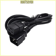 RUN 5 9ft Length Power Cord 3pin IEC320-C19 to C20 Adapter Cable Female Port to Male Connectors Conv