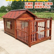 Dog House Outdoor Dog House L-Villa Dog House Solid Wood Large Dog House Dog Cage Outdoor Pet Wooden