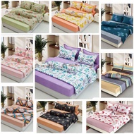 Cadar Comforter gaya baharu 7in1 /cadar dipasang / Berkualiti Tinggi (queen / king) Selimut Lembut