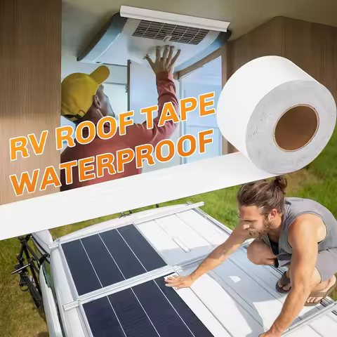 1 Roll RV Roof Tape Waterproof for RV Repair, Window, Boat Sealing, Truck And Trailer Roof Sealant R