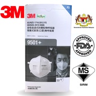 READY STOCK  3M KN95 FACEMASK EARLOOP PARTICULATE RESPIRATOR 9501+ (1PCS/PACK)