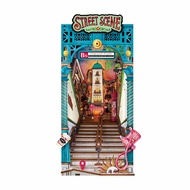 Rolife Book Nook Shelf Insert - TGB13 Street Scene ที่กั้นหนังสือ | บ้านตุ๊กตา โมเดลบ้าน ของเล่นศิลป