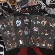 Jianwu 2 tấm hình xăm cổ điển người đàn ông nhân vật phong cảnh vật liệu cắt dán vật nuôi nhãn dán s