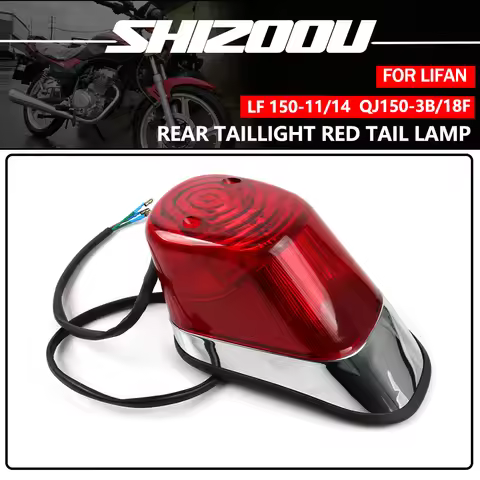 Motorcycle Rear Taillight Red Tail Lamp Brake Stop Signal Light For LF 150 LF150 Lifan 150-11\14 QJ1