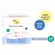Bzu Bzu Cotton Buds 200s | Baby Safe Premium Cotton Double Head