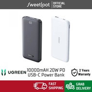 UGREEN 10000mAh Two-way Type-C Fast Charging USB-C & USB-A 20W PD QC3.0 Power Bank Mobile PowerBank 