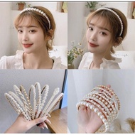 BANDO MUTIARA GAYA KOREA - KOREAN HEADBAND PEARL - BANDO KOREA - AKSESORIS RAMBUT - BANDO PESTA