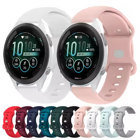 18mm Watchband for Garmin Forerunner 265S Band Hiking Quick Release Suitable Men Women Wristband for