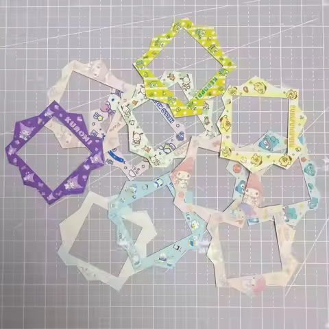 Tamagotchi Paradise Non-Adhesive Macaron Series Panel Paper Stickers And Accessories For Paradise De