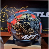 SG SELLER 🇸🇬 PSB Approved MT helmets samurai grey / blue open face motorcycle helmet