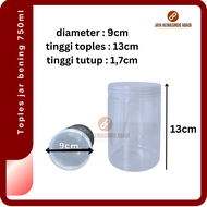 [5pcs] Toples Silinder 750ml-800ml | Toples Tabung 750ml-800ml | Toples Bening