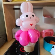 小禮物/生日會/回禮：兔子氣球糖果杯 balloon candy cup