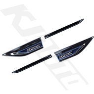 Lexus Car Stainless Steel Car Door Fender 3D Metal Side Logo Stickers（Left And Right) Creative Decor
