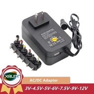 3V/4.5V/5V/6V/7.5V/9V/12V Universal AC TO DC Power Supply Adaptor 30W Charger Adaptor 6 Plugs Adapte