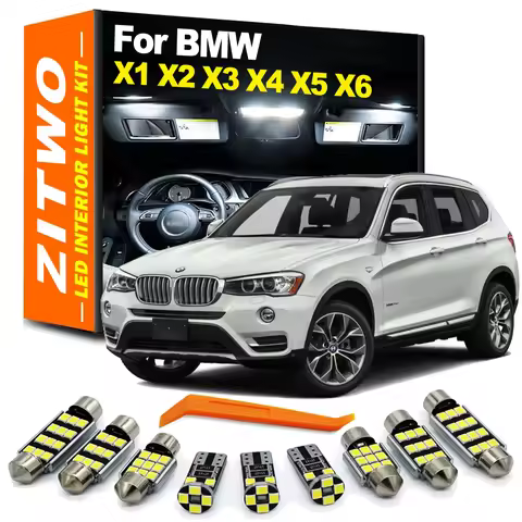 Complete Canbus Car Interior LED Bulb Foot Door Map Light Kit For BMW X1 E84 F48 X2 F39 X3 E83 F25 X