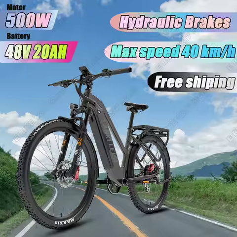 Electric Bike LANKELEISI MX600PRO 500W Motor 48V 20AH City Electric Bicycle 27.5*2.4 Thin Speed 40km