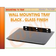 TV mounting tray , for media player , TV setup box ,