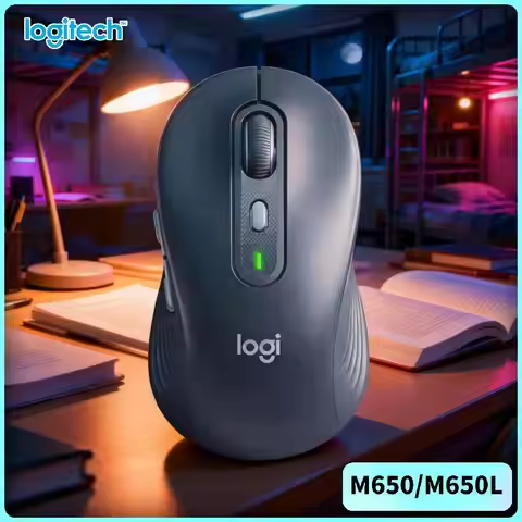 Logitech M650/M650L Wireless Mouse - 4000 DPI Sensor, SmartWheel Scrolling, 90% Reduced Noise, 24-Mo