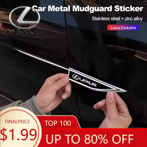 Interior Mouldings Metal Car Mudguard Sticker Auto Body Decal Decoration For Lexus F SPORT RX300 IS2