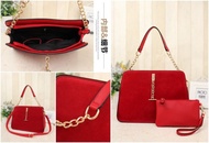 TAS IMPORT RED HONGKONG /TAS WANITA/HANDBAG TIF9062