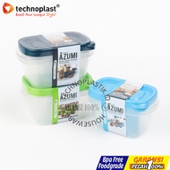 TECHNOPLAST Azumi Breeze 2-in-1 Lunch Box 450ml – BPA-Free Airtight Bento Sealware