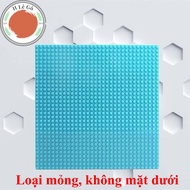 Base plate 32x32 thin base (only 1 top side) blue