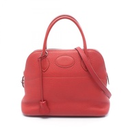 【二手】愛馬仕 HERMES 手提包 Bolide 31 Rouge Garance 皮革 Bolide 31 Rouge Garance 女士二手 B