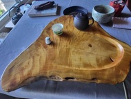 超厚台灣檜木茶盤，老料
