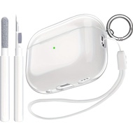 Tương Thích Với AirPods Pro 2nd/1st Thế Hệ Trường Hợp Rõ Ràng Với Bộ Làm Sạch nhựa TPU mềm Cho AirPo