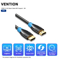 VENTION HDMI 2.0 4k Black Cable ARC support - 3M