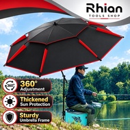 🔥2.6M Payung Mancing🔥Big Fishing Umbrella Adjustable Beach Sun Shade Payung Besar Khemah Camping Umb
