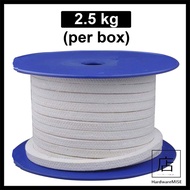 Pure PTFE Braided Gland Packing Square 2.5kg Per Box  10mm 11mm 12mm 12.7mm 14mm Teflon Packing