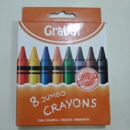 Grabbit 8 Jumbo crayons